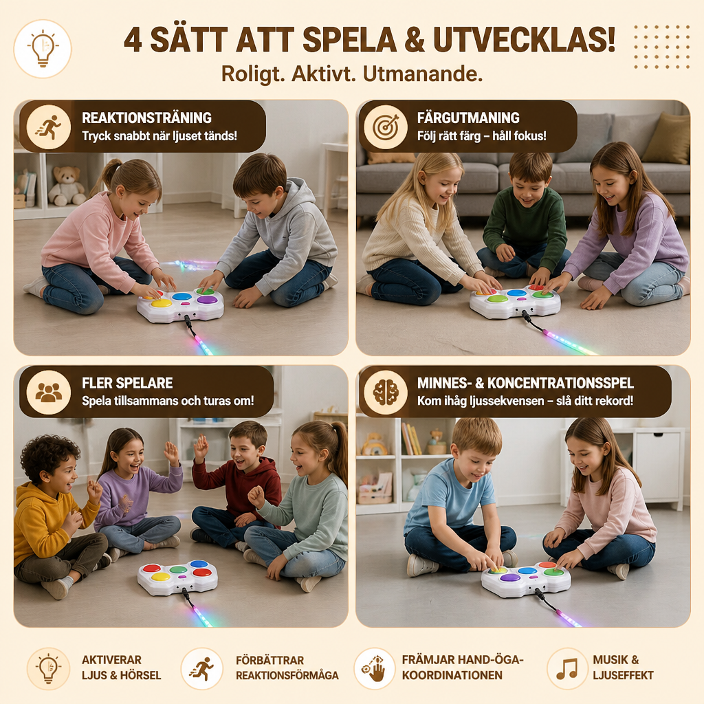 ”Light Defense Challenge” – Interaktivt LED-reflexspel