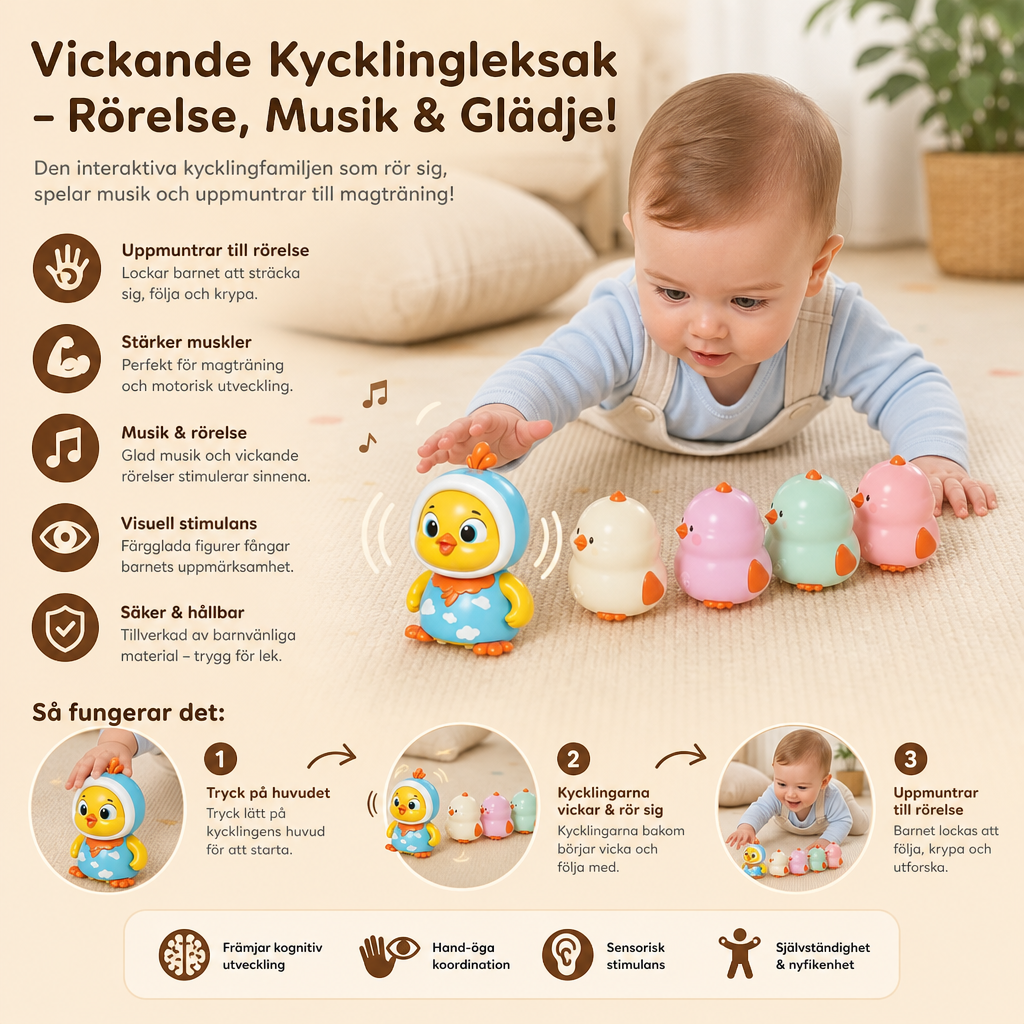 Vickande Kycklingleksak För Magläge