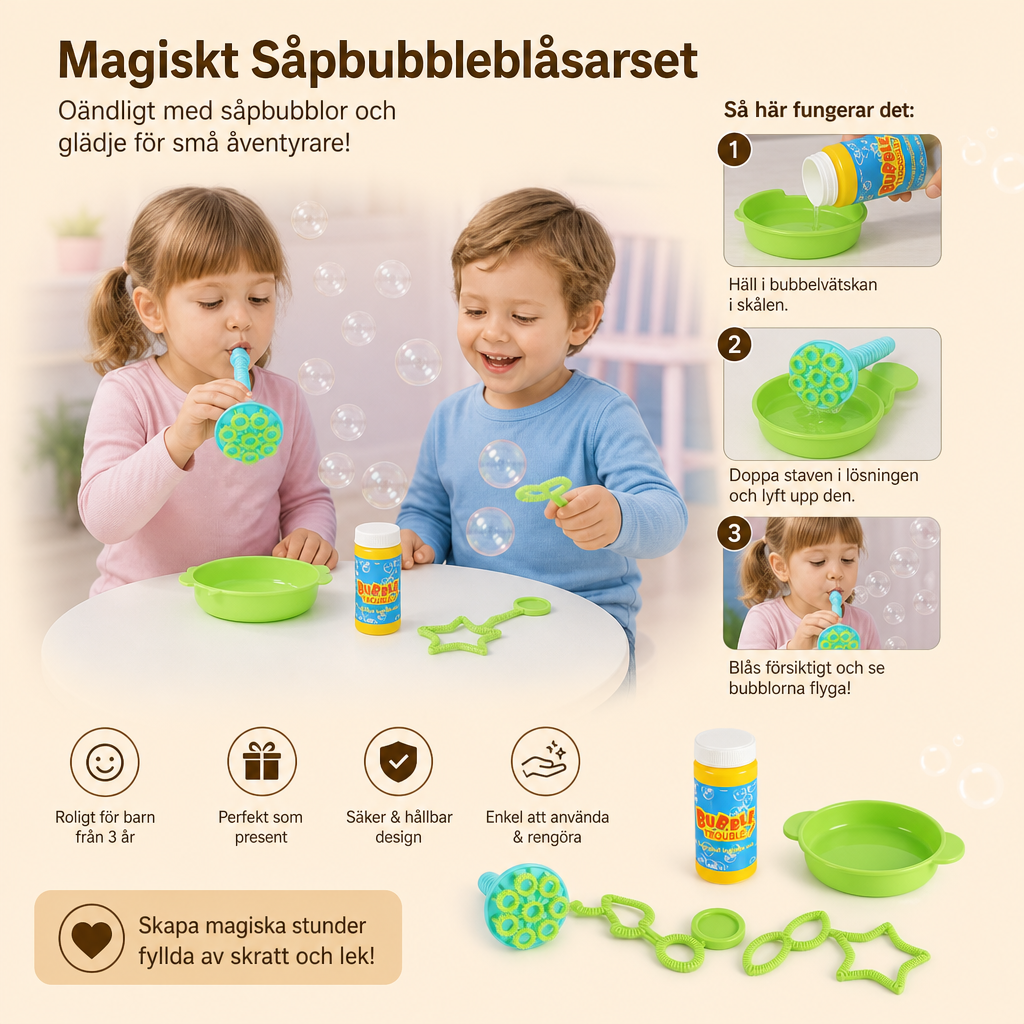 Magiskt Såpbubbleblåsarset