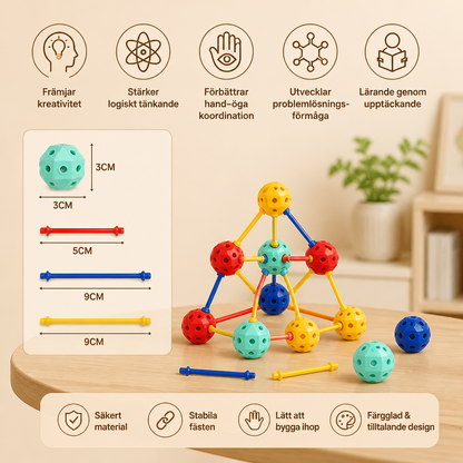 3D-STEM-byggsats – Kreativ pedagogisk leksak