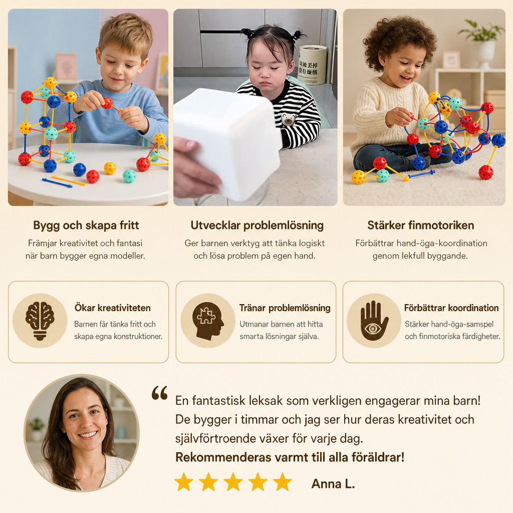 3D-STEM-byggsats – Kreativ pedagogisk leksak
