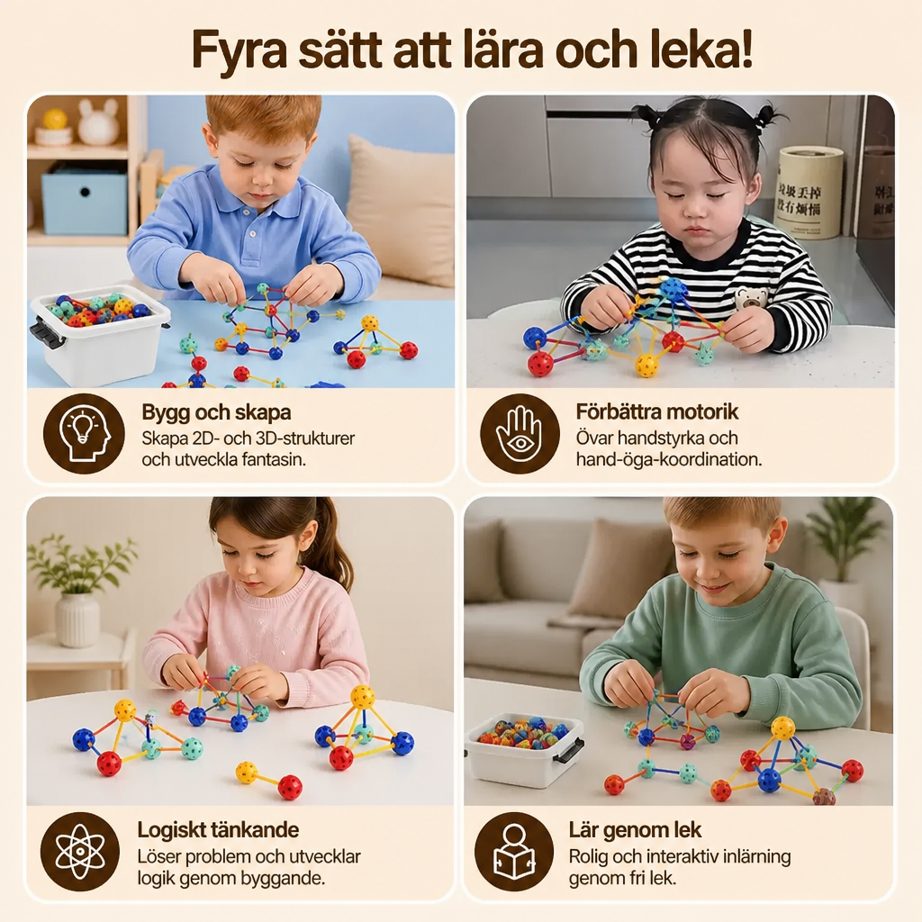 3D-STEM-byggsats – Kreativ pedagogisk leksak