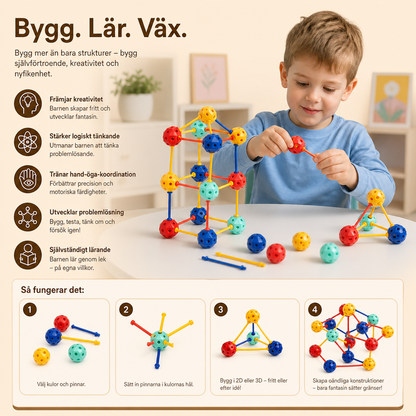 3D-STEM-byggsats – Kreativ pedagogisk leksak