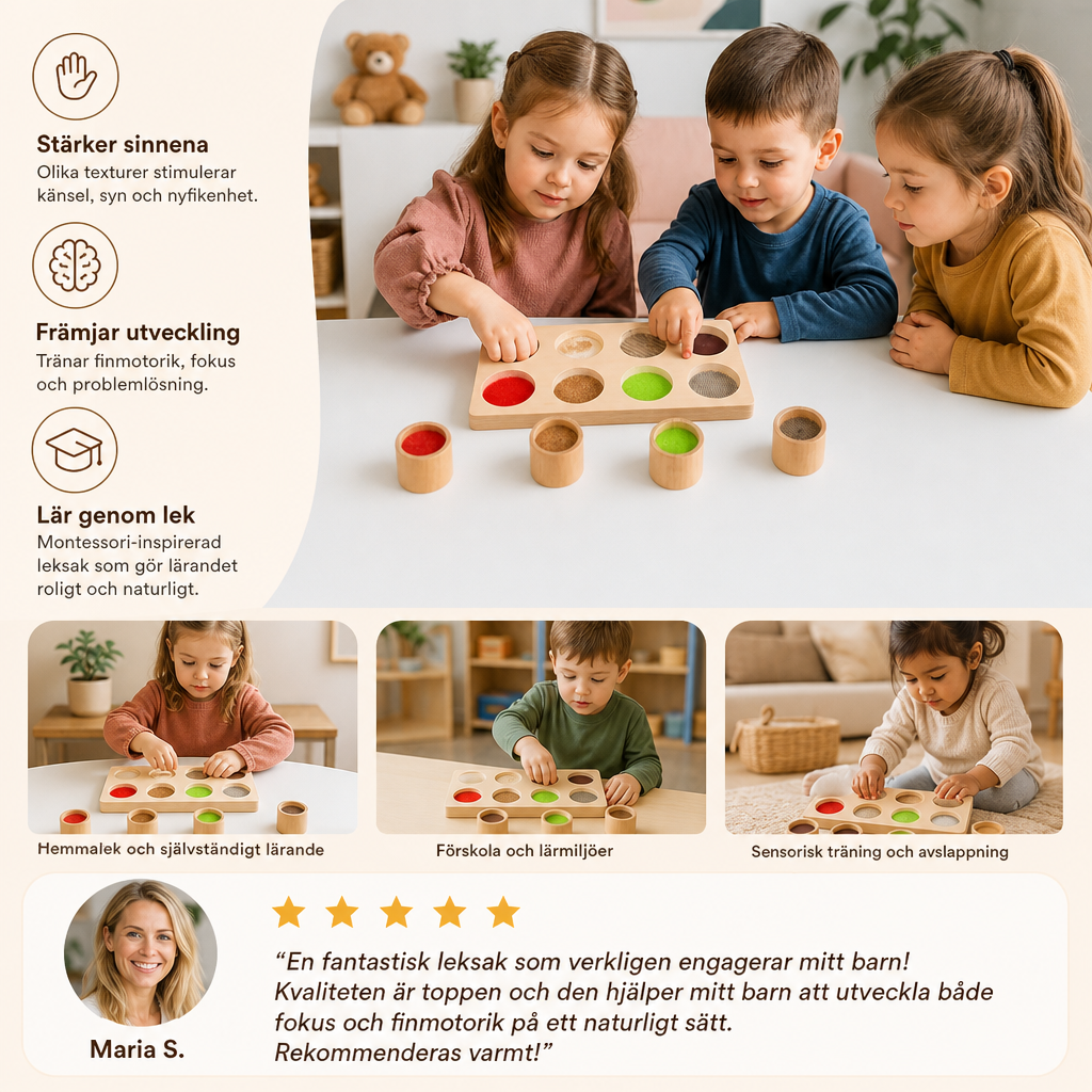 Montessori-känsellek – Sensorisk pedagogisk leksak