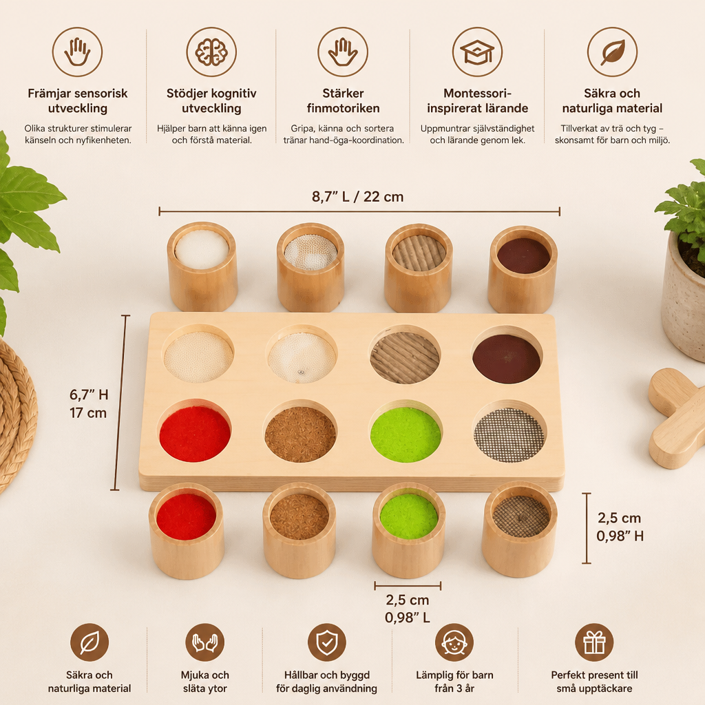 Montessori-känsellek – Sensorisk pedagogisk leksak