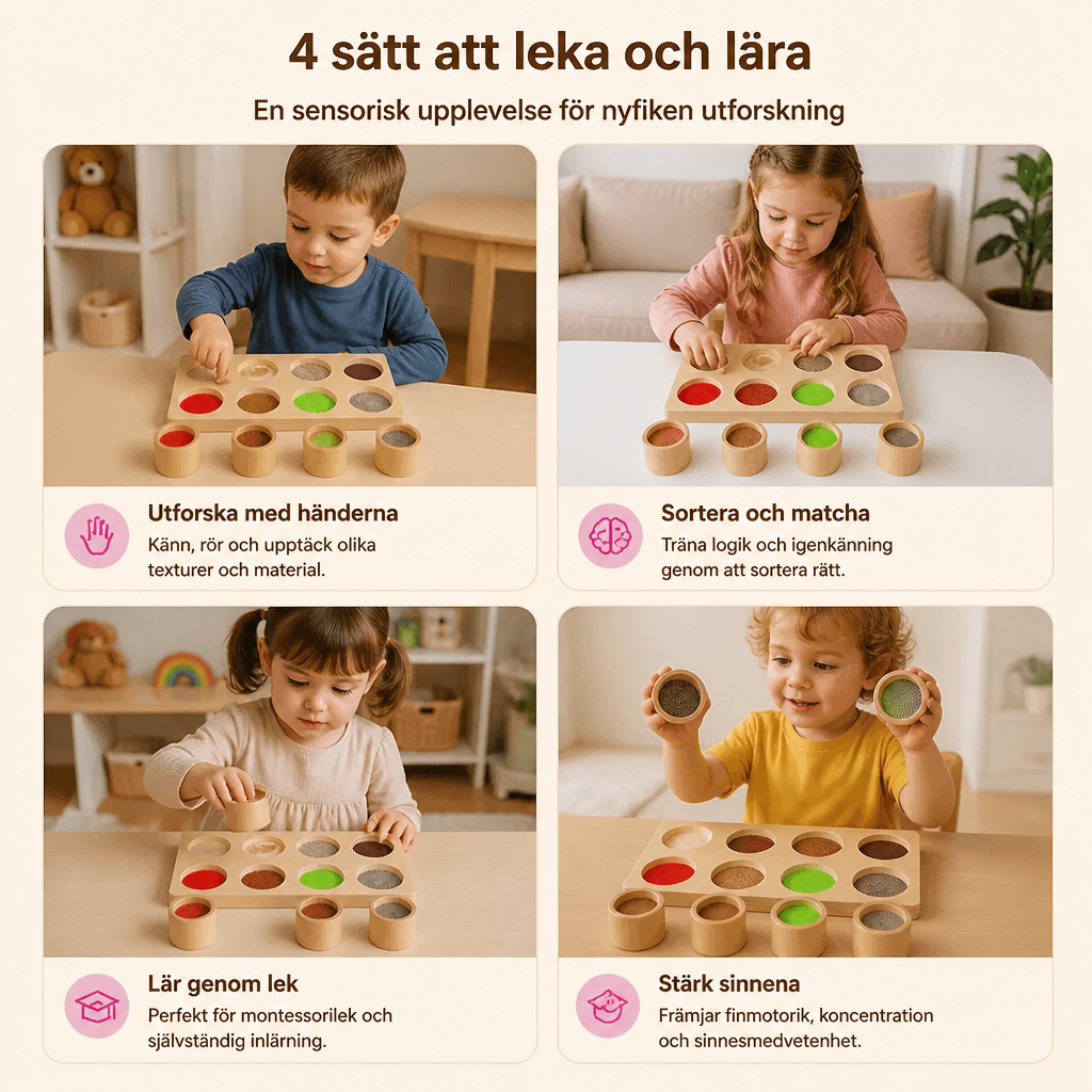 Montessori-känsellek – Sensorisk pedagogisk leksak