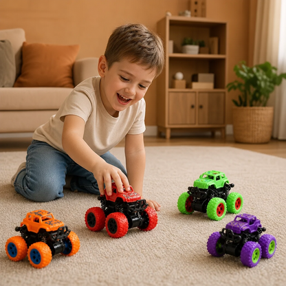 Friktionsdriven Monstertruck-Stuntbil För Barn
