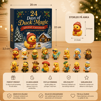 24-dagars adventskalender med magiska ankor och samlarfigurer i miniformat