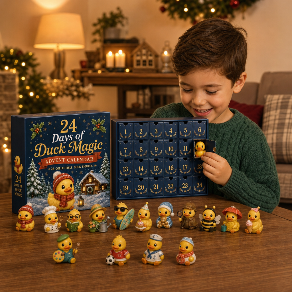 24-dagars adventskalender med magiska ankor och samlarfigurer i miniformat