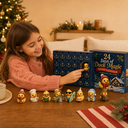 24-dagars adventskalender med magiska ankor och samlarfigurer i miniformat
