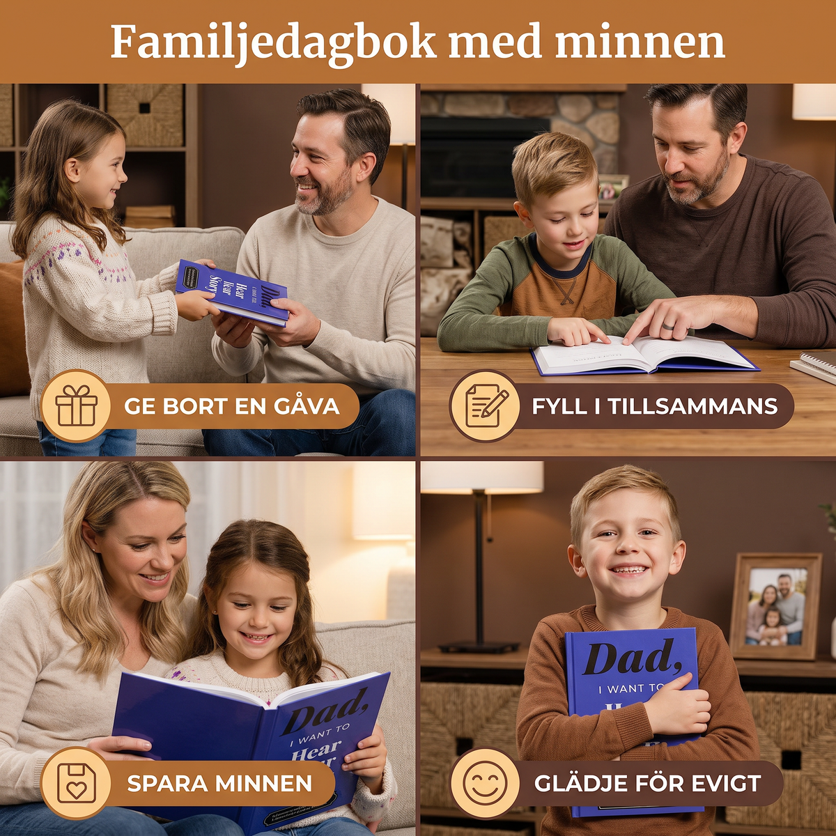 ”Jag vill höra din berättelse” – Familjedagbok med minnen