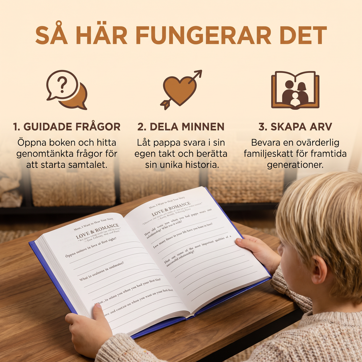 ”Jag vill höra din berättelse” – Familjedagbok med minnen