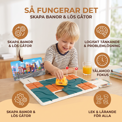 Labyrintpussel med Skjutbara Banor
