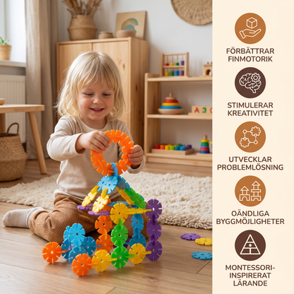 Flikiga Montessori-byggklossar