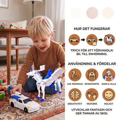 Förvandlande enhörningsbilar
