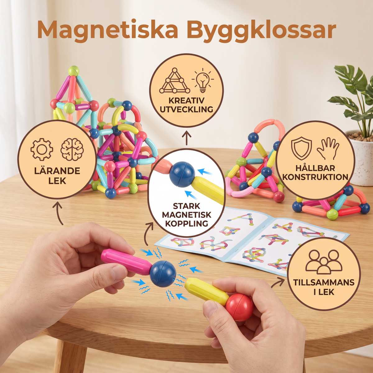 Magnetiska Byggklossar