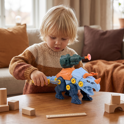 Dinosaurieskruvset med sugkoppskanon