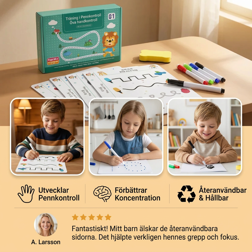 Magiska Linjer – Magiskt Skrivövningsbokset