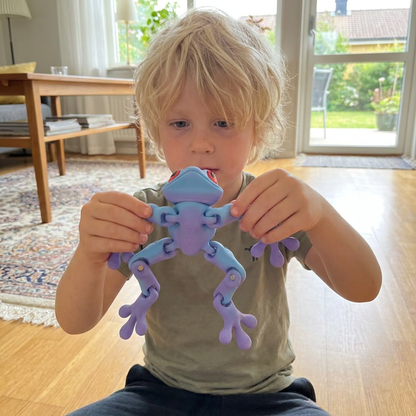 3D-printad magnetisk flexibel groda-fidgetleksak