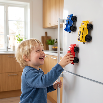 Magnetiska väggklättrande bilar