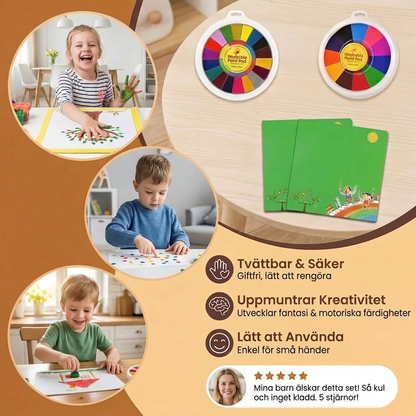 Fingerfärgsritset För Barn