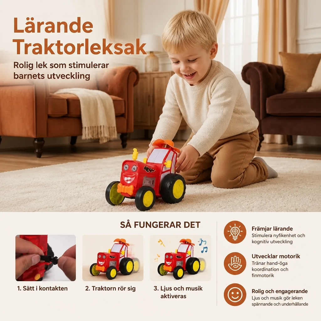 Lerande Traktorleksak För Barn