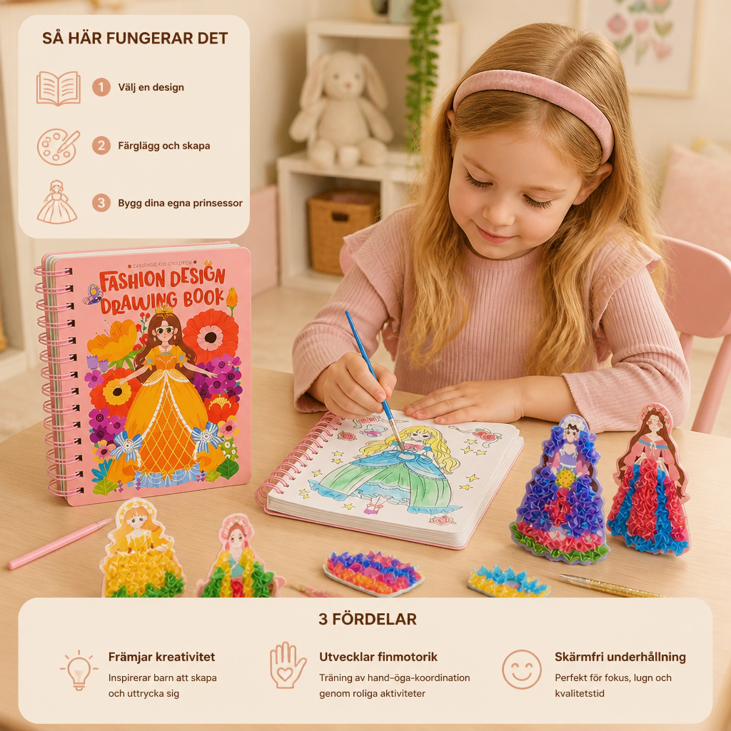 Prinsessor Målar- Och Pysselbok