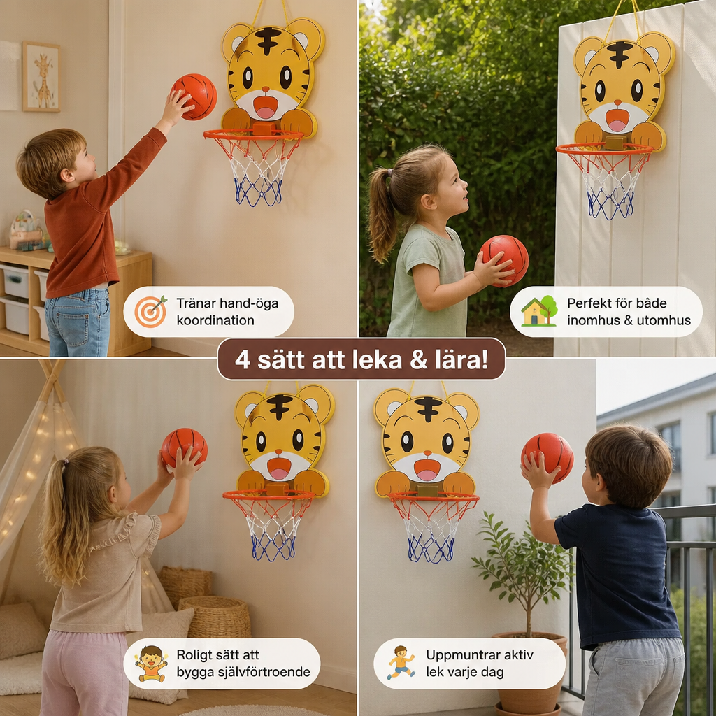 Sött Djur-Basketset för Barn