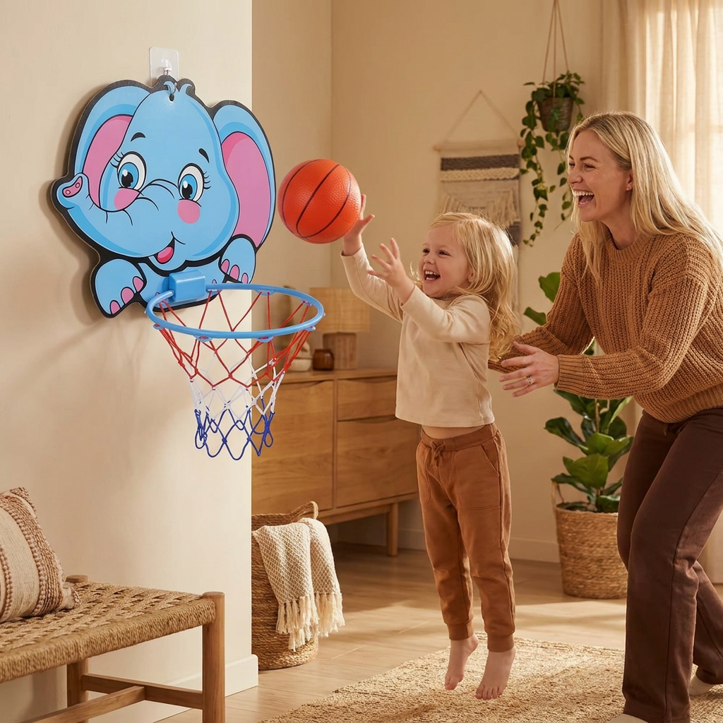 Sött Djur-Basketset för Barn