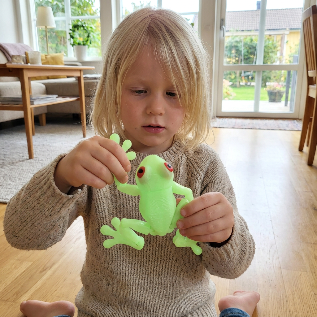 3D-printad magnetisk flexibel groda-fidgetleksak
