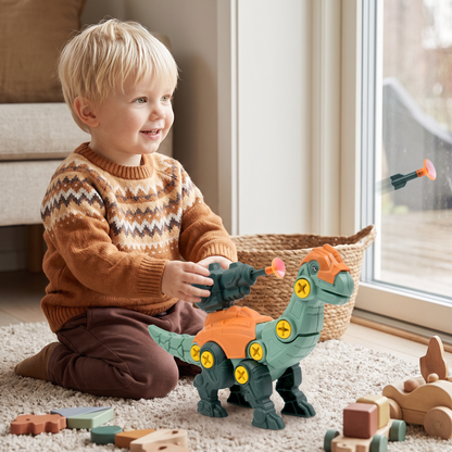 Dinosaurieskruvset med sugkoppskanon