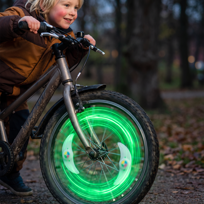 Färgglada LED-ekerslampor för cykelhjul