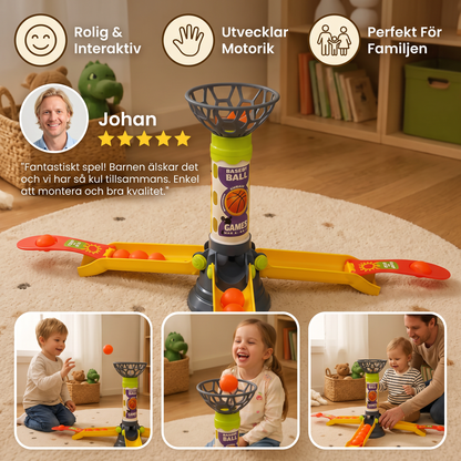 Snabbt Basketkastspelet För Hela Familjen