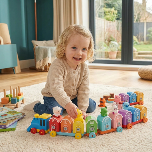 Montessori Bondgårds-Lärtåg För Barn