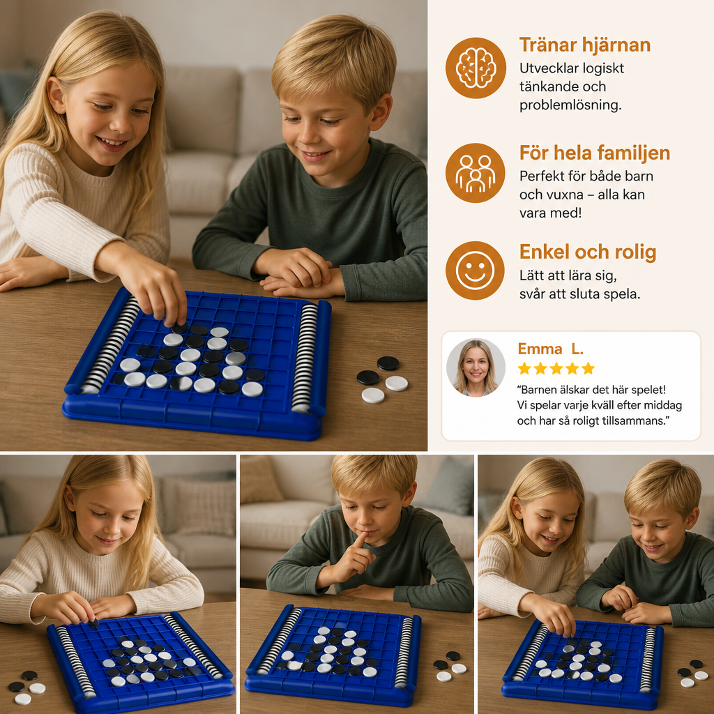 Vändstrategispel – Interaktivt Logikspel För Hela Familjen Och Barn