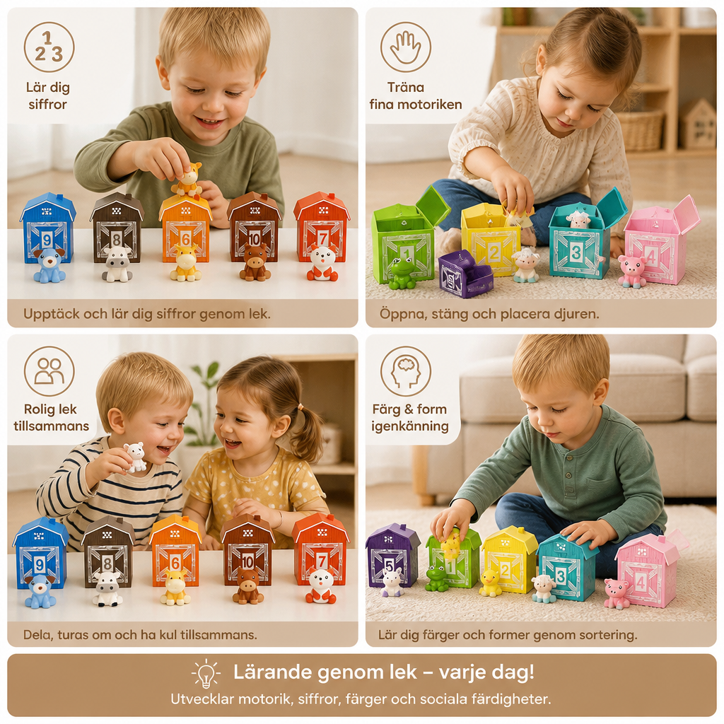 Montessori Kleuren & Getallen Boerderij
