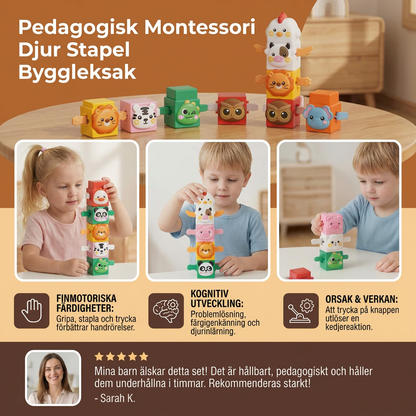 Pädagogisches Montessori-Tier-Stapelspielzeug
