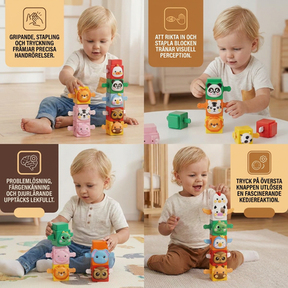 Pädagogisches Montessori-Tier-Stapelspielzeug