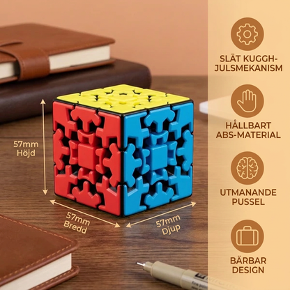 Kugghjulskub 3×3×3 – Mekaniskt Logikspel