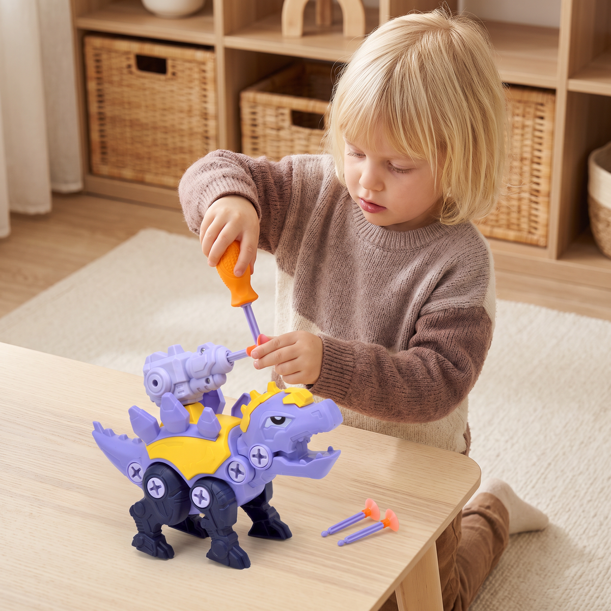 Dinosaurieskruvset med sugkoppskanon