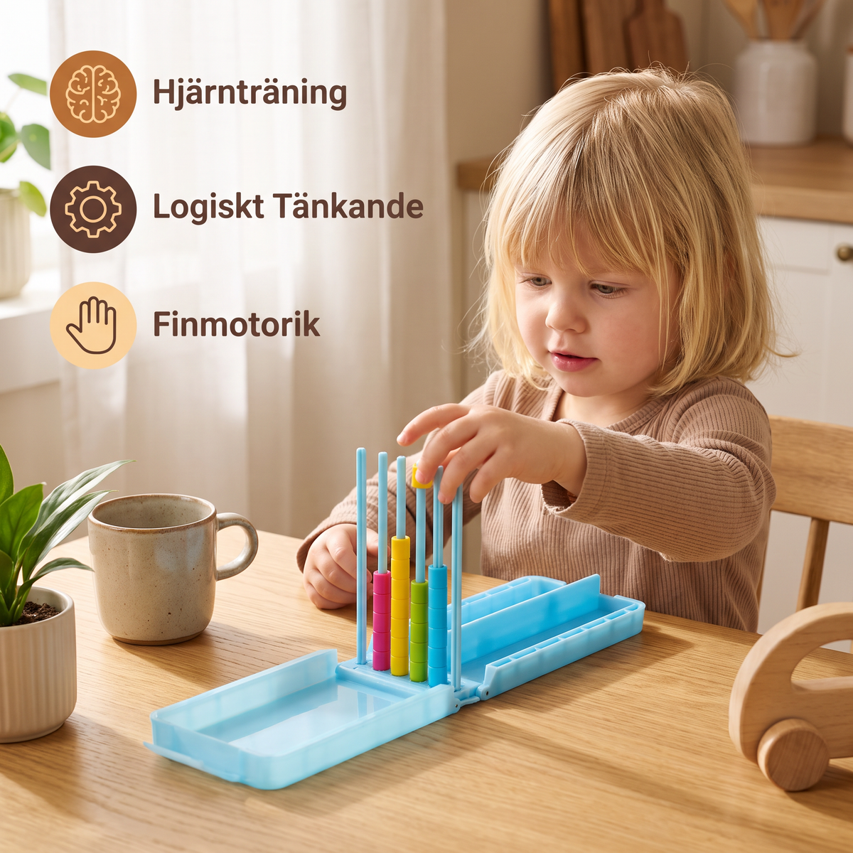 Mini Color Stack Challenge – Portabelt Hjärnträningsspel