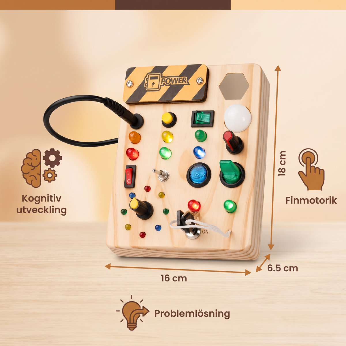 Interaktiv Montessori-lärtavla för barn