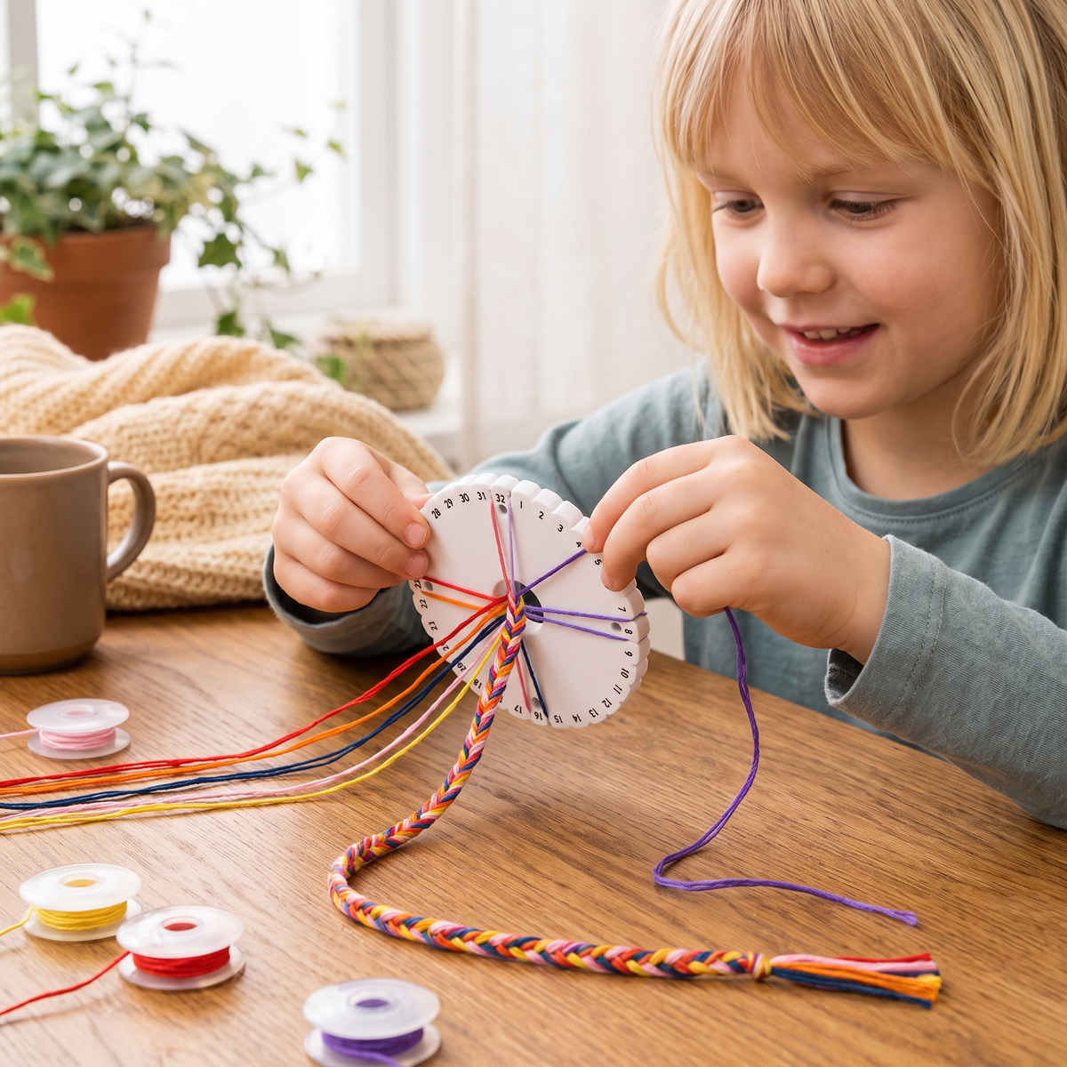 DIY-kumihimoarmbandsset för barn