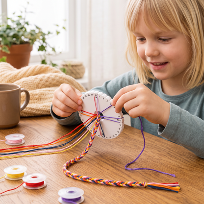 DIY-kumihimoarmbandsset för barn