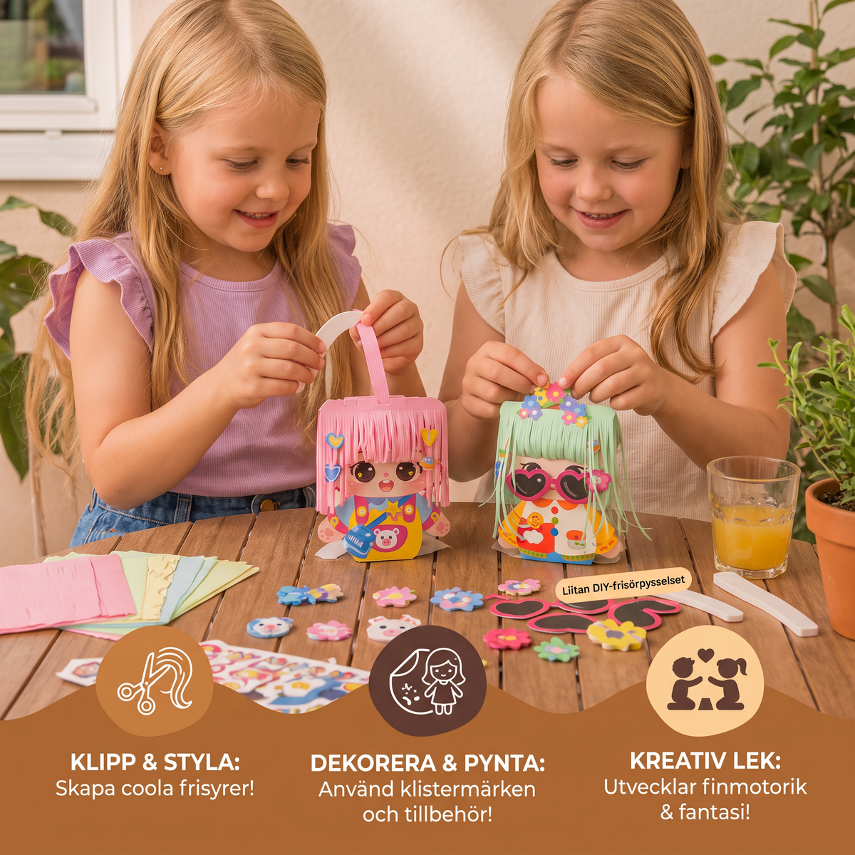 DIY-frisörpysselset för barn