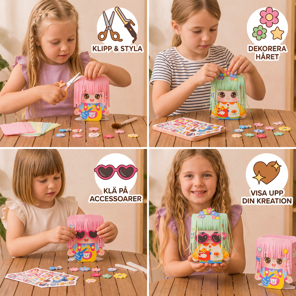 DIY-frisörpysselset för barn