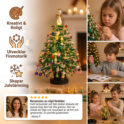 DIY-set För Att Skapa En Kristallpärlad Julgran