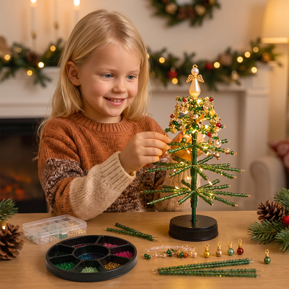 DIY-set För Att Skapa En Kristallpärlad Julgran