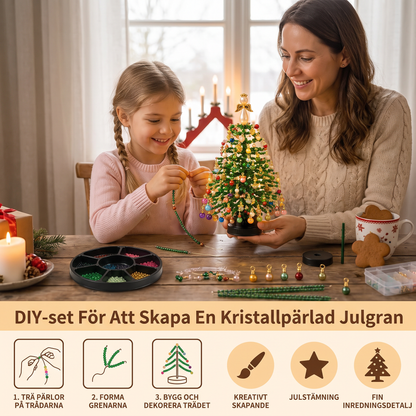 DIY-set För Att Skapa En Kristallpärlad Julgran