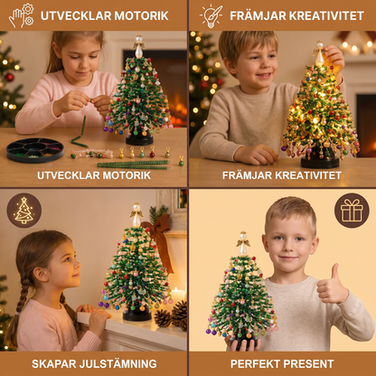DIY-set För Att Skapa En Kristallpärlad Julgran